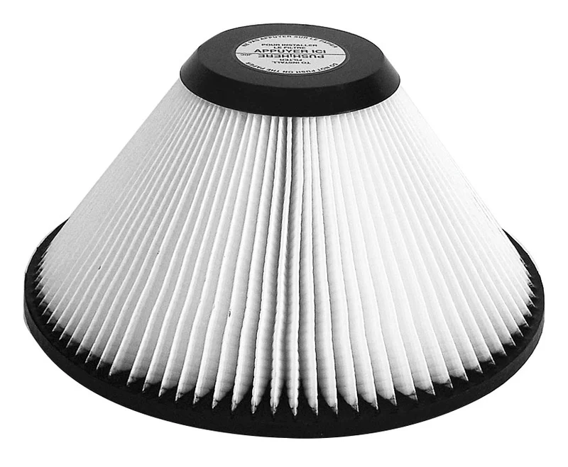 Filtre cartouche conique pour aspirateur central VacuQueen, FilterQueen, Health-Mor et HMI: séries V1000 à V3000, série SD-500 - Filter Queen 4990000700