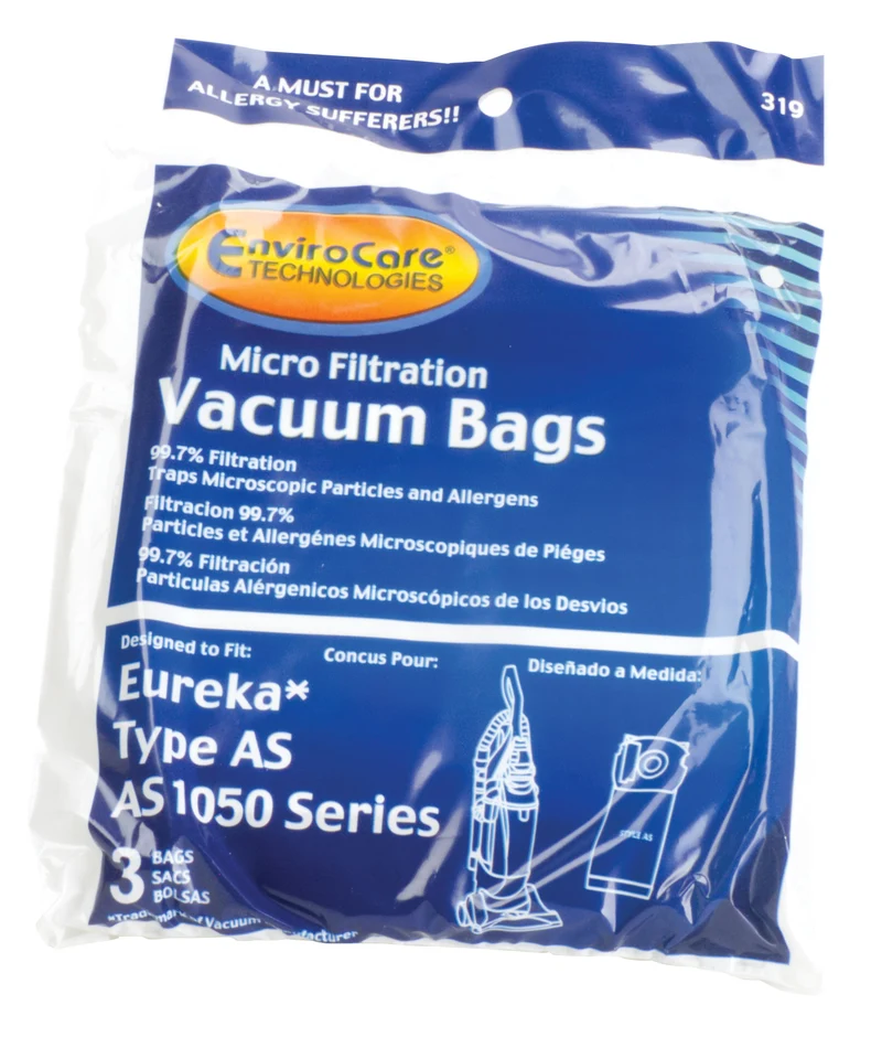 SACS MICROFILTRE POUR ASPIRATEUR - EUREKA STYLE AS - PAQ/3
