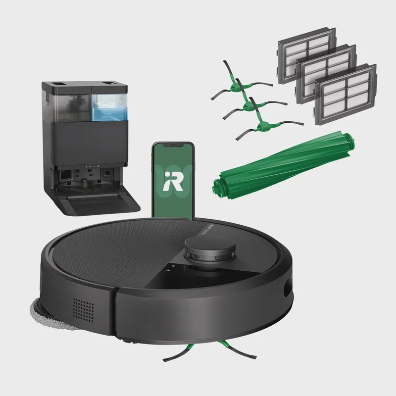 iRobot Roomba Plus 405 Combo Robot and AutoWash Dock Plus Replenishment Kit