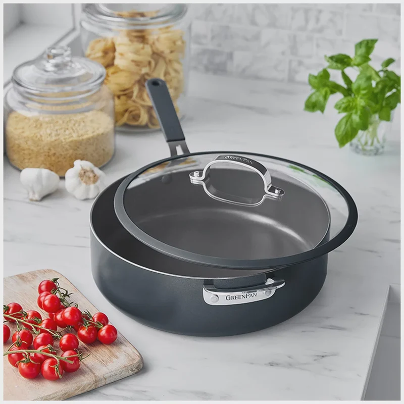 GreenPan Jumbo Saute Pan With Lid 6.15L