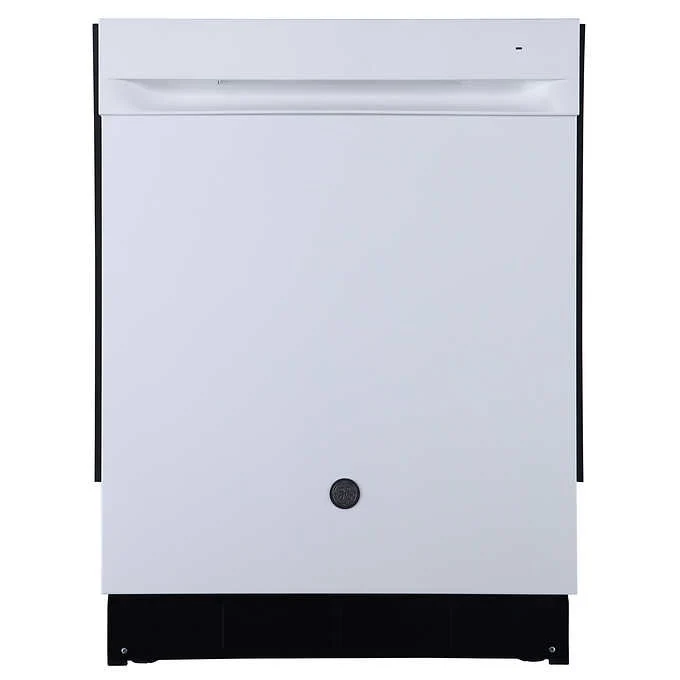 GE 24 in. White Built-In Top Control Dishwasher with Stainless Steel Tub, Model GBP534SGPWW