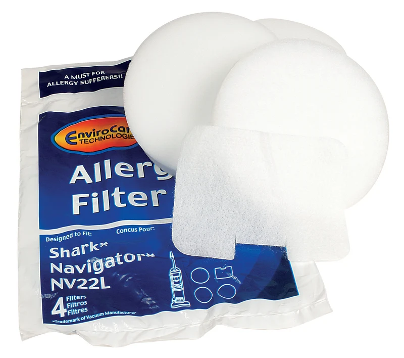 Filtre mousse pour aspirateur Shark Navigator NV22L - paquet de 4 filtres - F249
