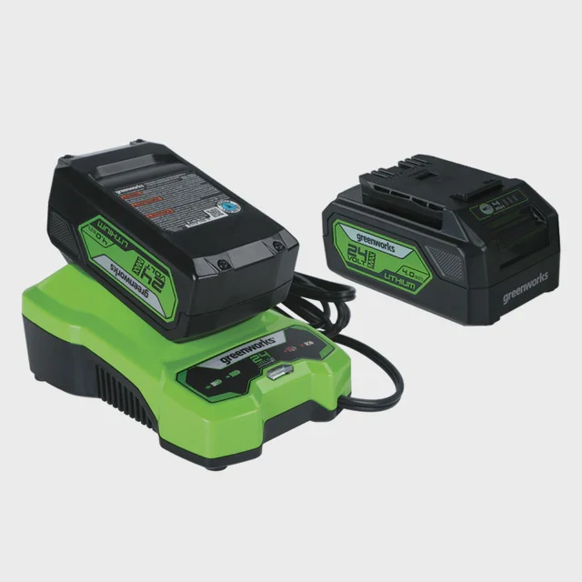Greenworks 24V Battery Combo Kits with (2) 4Ah Battery and 2A Charger