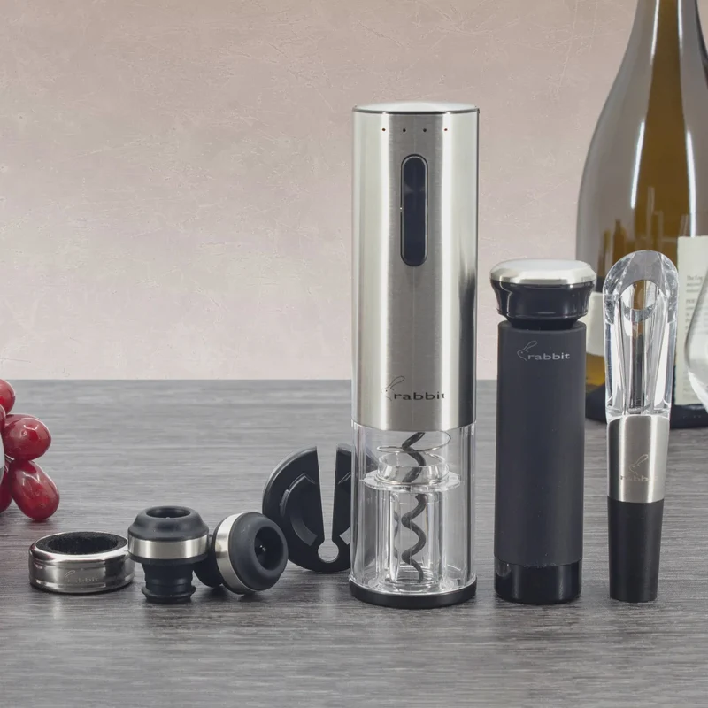 Rabbit Electric Corkscrew and Wine Set, 7-piece