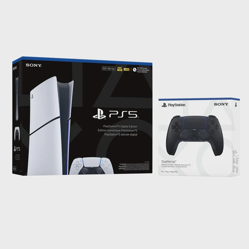 PlayStation 5 Digital Edition Console Bundle with extra DualSense Wireless Controller **Pre-owned, tested OK