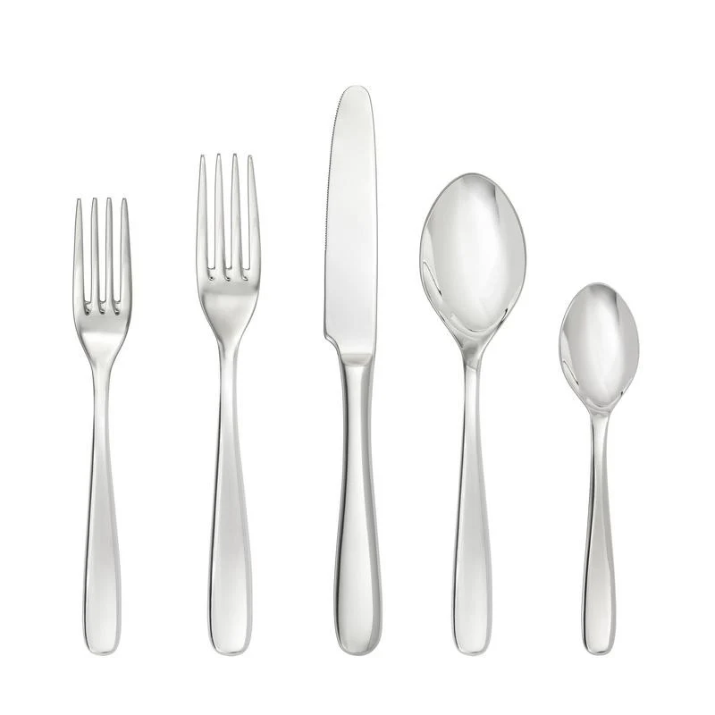 Fortessa - 20 PC Grand City Stainless Steel Flatware Set 20 Pieces