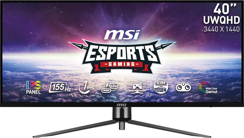 MSI MAG401QR, 40" Gaming Monitor, 3440 x 1440(UWQHD), IPS, 155Hz