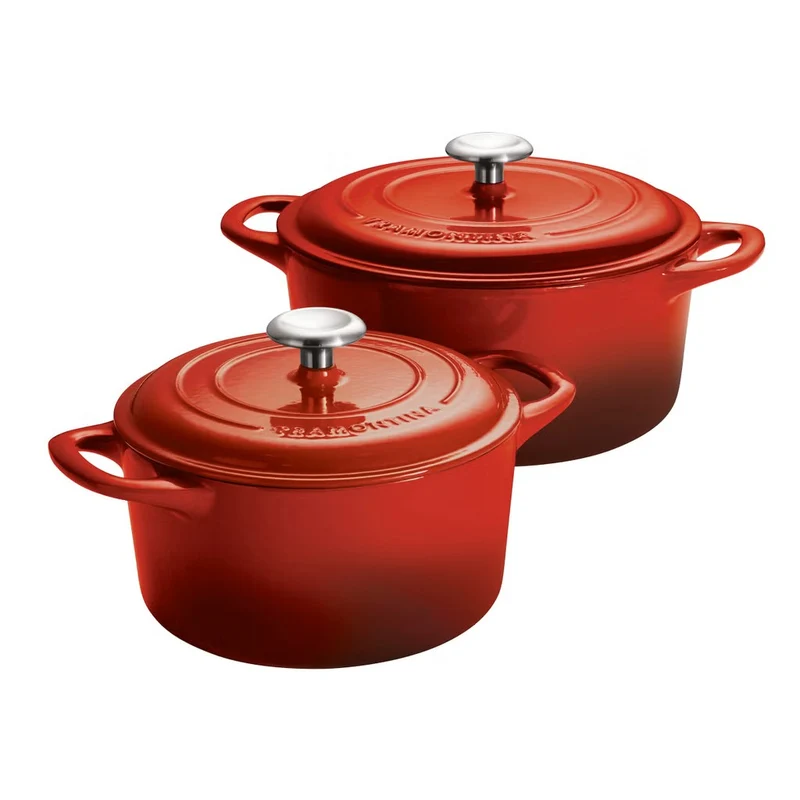 Tramontina Enameled Cast Iron Dutch Ovens 2 Pack