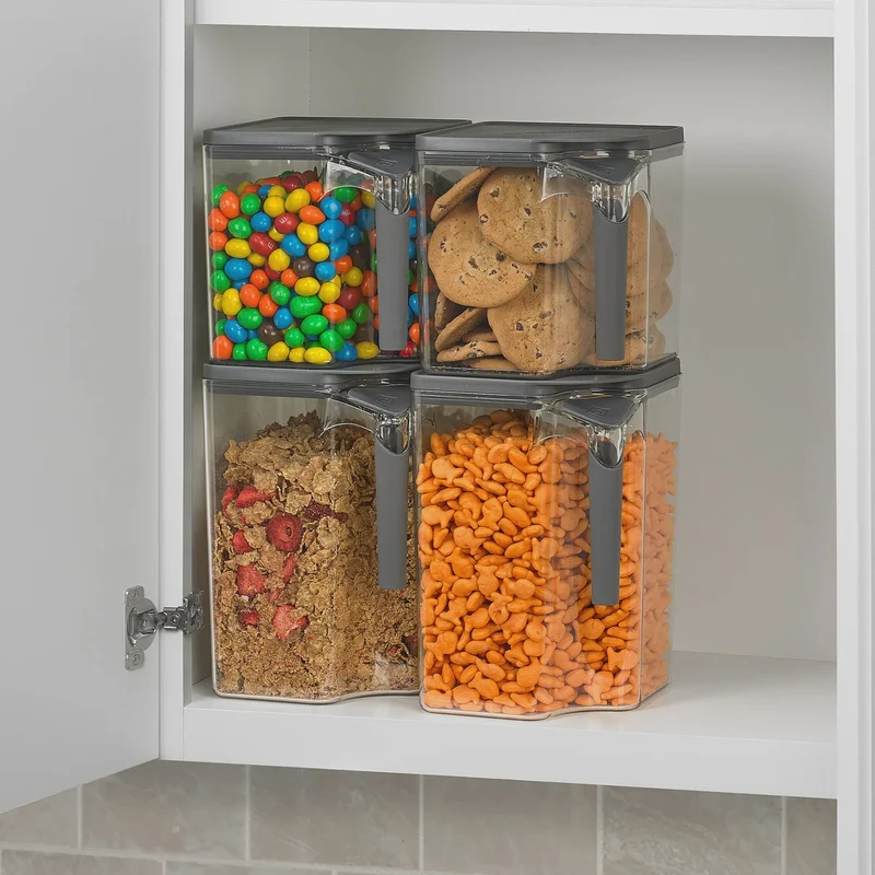 Polder Handle-It Storage Canister Set, 4-piece