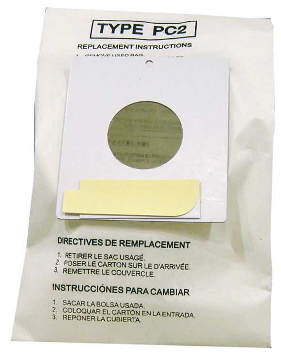 Sac microfiltre pour aspirateur chariot Sharp type PC2 - paquet de 5 sacs