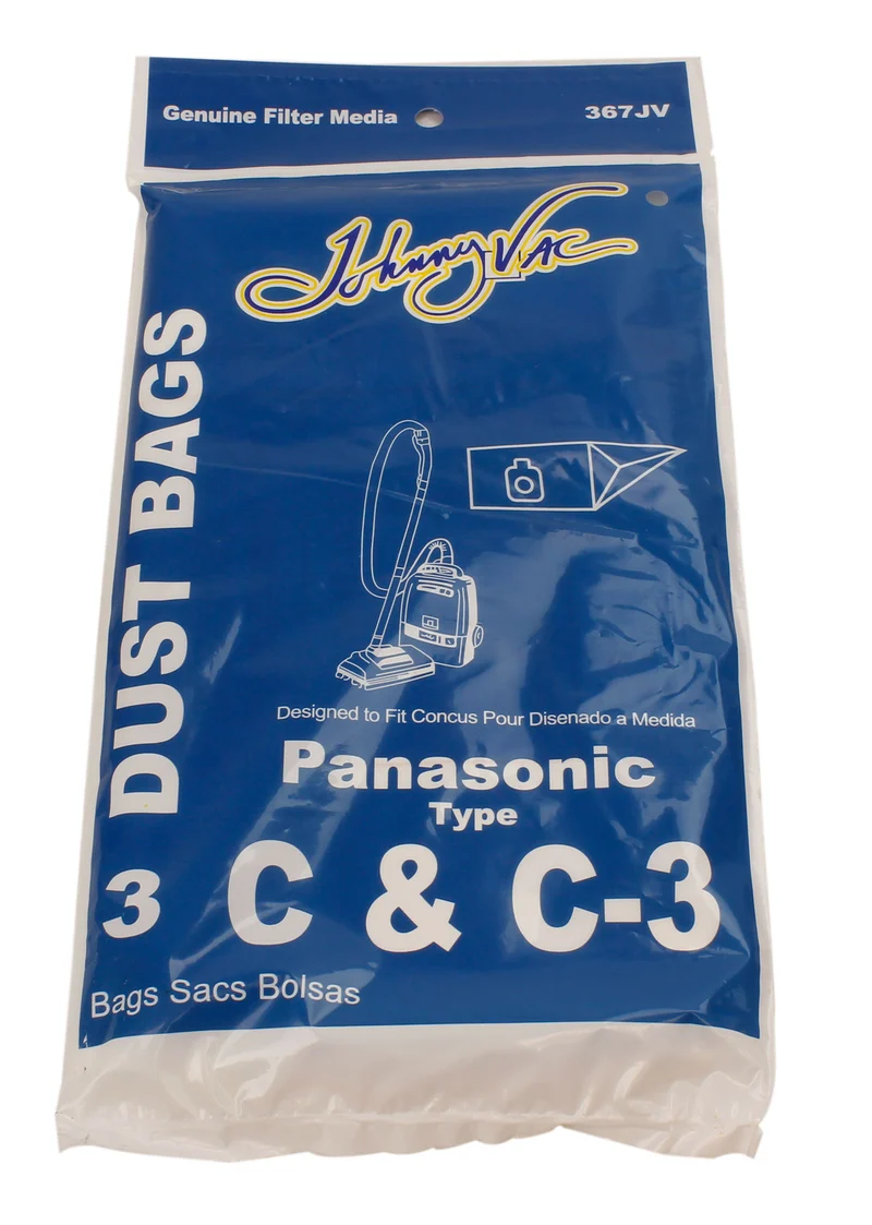 Sac en papier pour aspirateur Panasonic type C et C-3 - paquet de 3 sacs - Envirocare 108SWJV