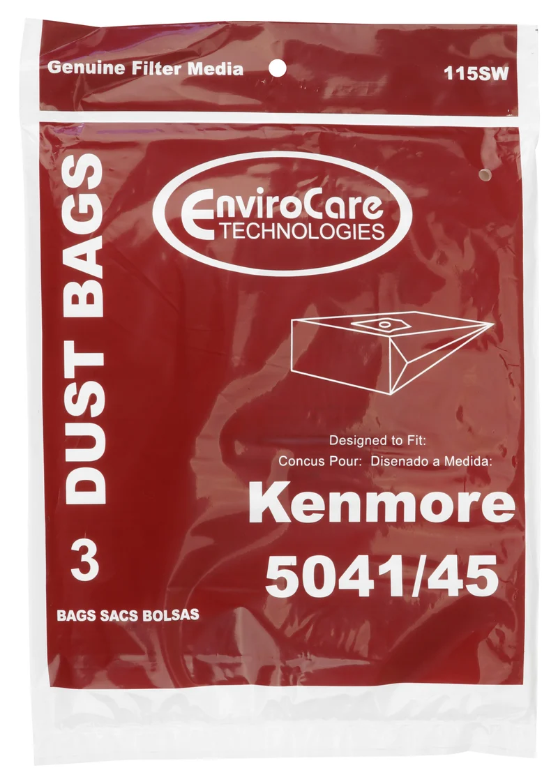 Sac en papier pour aspirateur Kenmore 5041/45 - paquet de 3 sacs - Envirocare 115SWJV