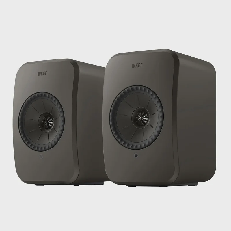 KEF LSX II LT Wireless Speaker, 2-pack, Grey
