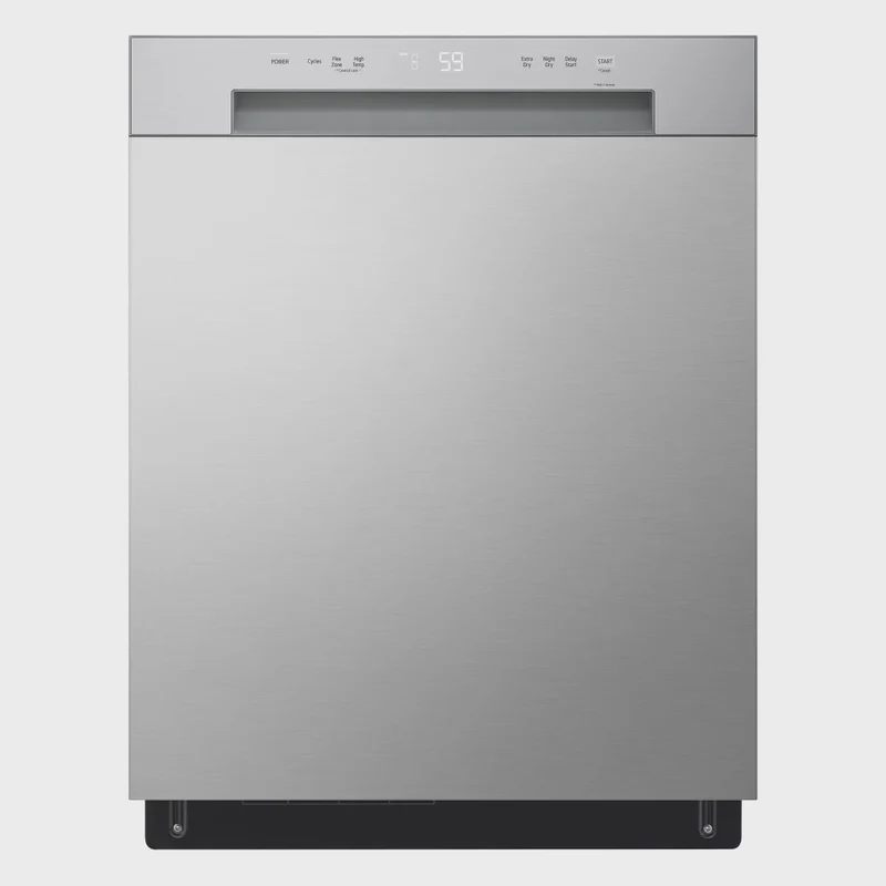 LG 24 in. Stainless Steel Front Control Dishwasher with LoDecibel Operation and Dynamic Drys Model LDFC2423V