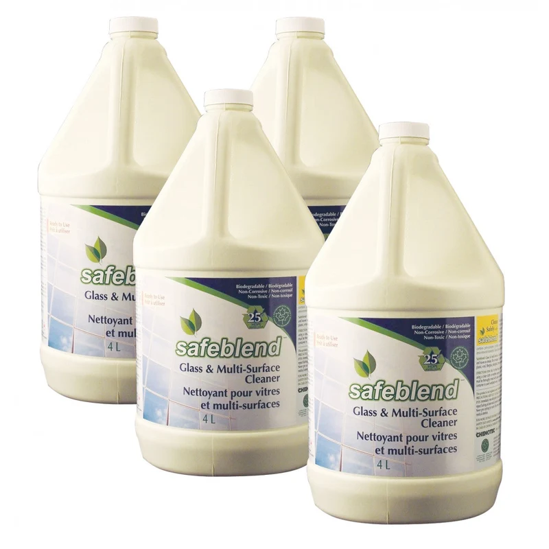 Nettoyant pour vitre et multi-surfaces - prêt à utiliser - 20 L (1,06 gal) - Safeblend WRBX G04 - boîte de 4