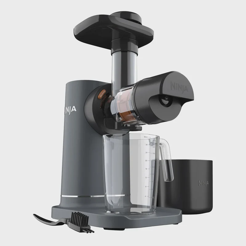 Ninja NeverClog Cold Press Juicer with 32 oz. Juice Jug and 40 oz. Pulp Container