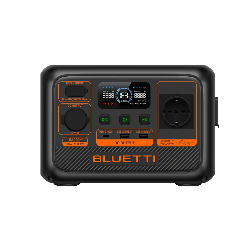 Bluetti AC2P Station Électrique Solaire | 300W 230.4Wh