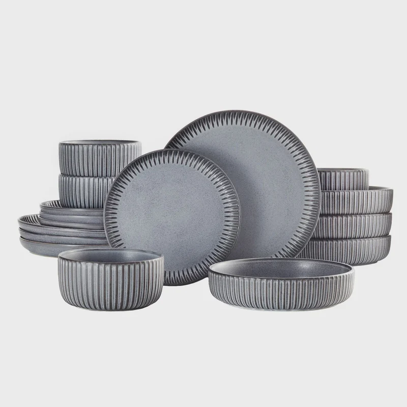 Maison Neuve Windsor Stoneware Dinnerware Set, 16-piece