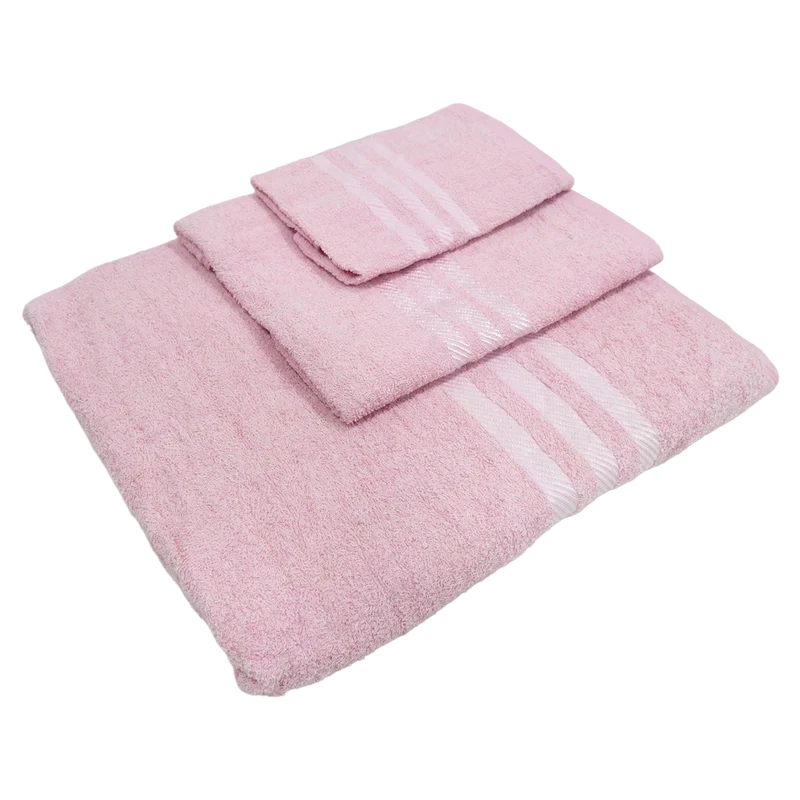 Set 3 serviettes de bain en coton 50cm + 80cm + 150cm