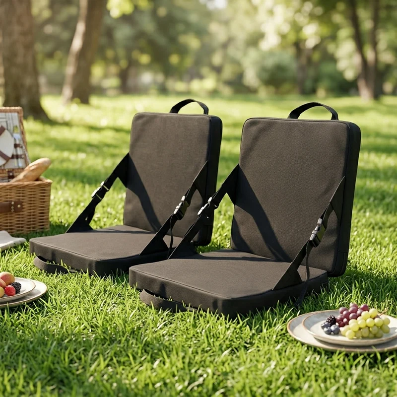 Set 2 chaises portables pliables 37x34cm