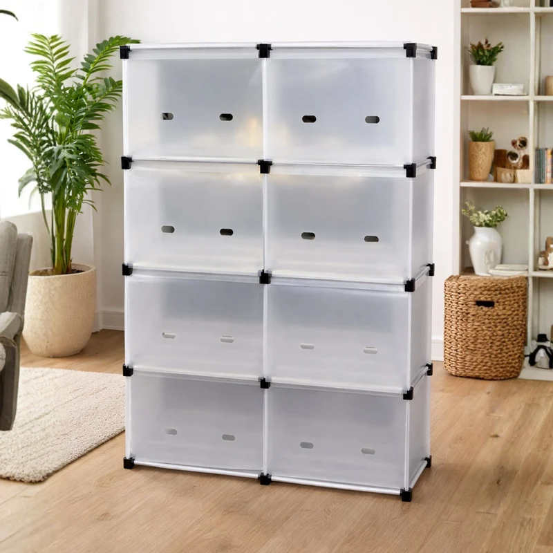 Étagère 8 Tiroirs 82x26x125cm