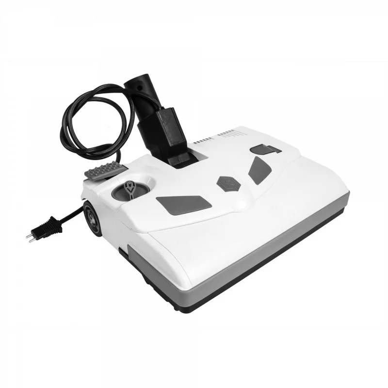 Balai électrique - largeur de 30,5 cm (12") - hauteur ajustable - blanc - courroie dentelée - rouleau-brosse en métal - Lindhaus PH6113
