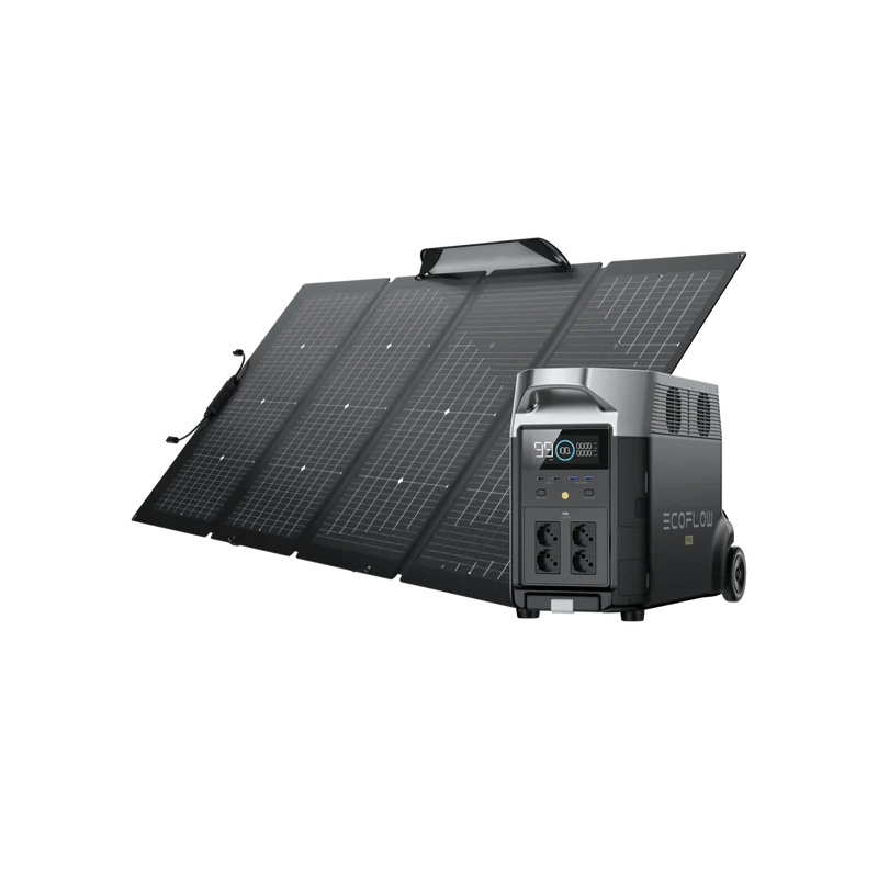 EcoFlow Pack Spécial DELTA Pro + Panneau solaire bifacial 220 W