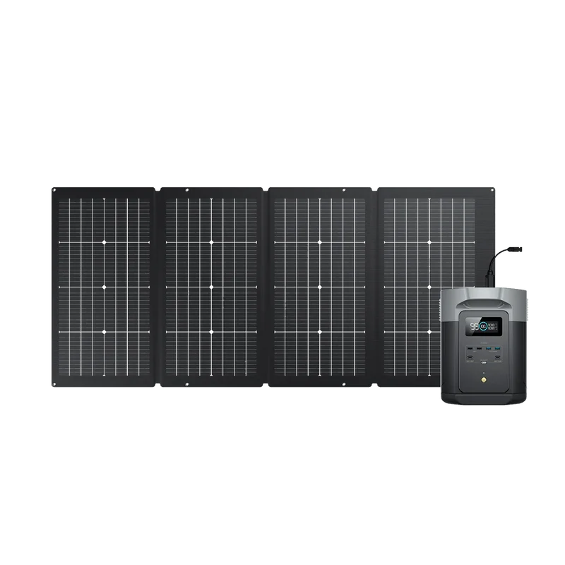 EcoFlow DELTA 2 Max + Panneau solaire portable bifacial 220 W