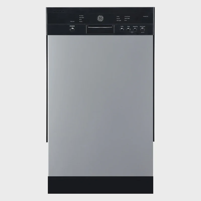 GE 18 in. Built-In Dishwasher with Two Direct Feed Spray Arms Model GBF180SSMSS