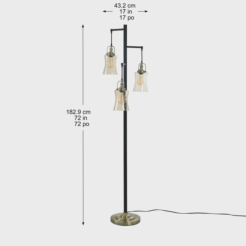 Stylecraft Arden 3-Light Floor Lamp