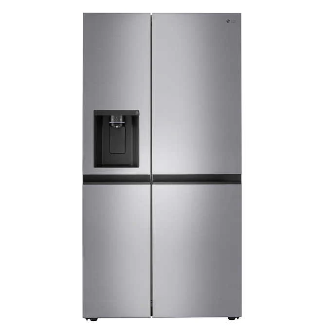LG 36 in. 27 cu. ft. Side by Side Refrigerator with Smooth Touch Dispenser and Door Cooling+