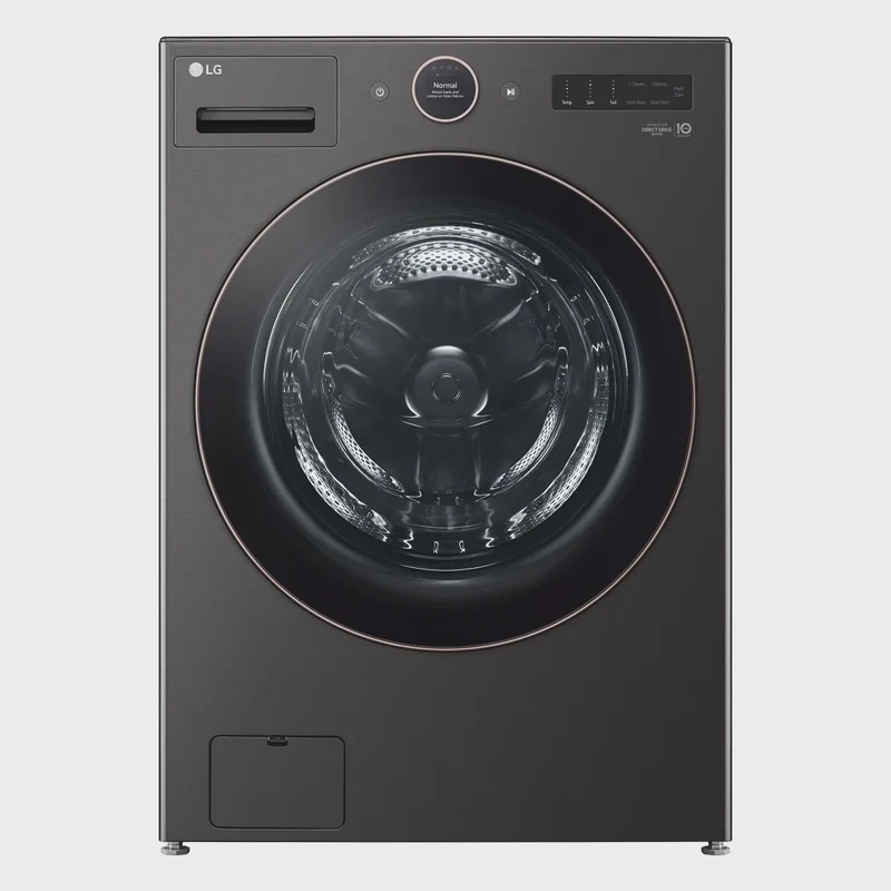 LG 5.8 cu ft. Black Steel Front Load Washer with TurboWash Technology