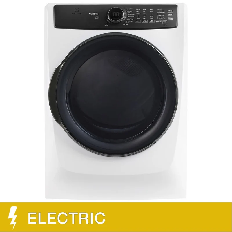 Electrolux 7 Series 8.0 cu ft. Electric Dryer with Perfect Steam ELFE773CAW