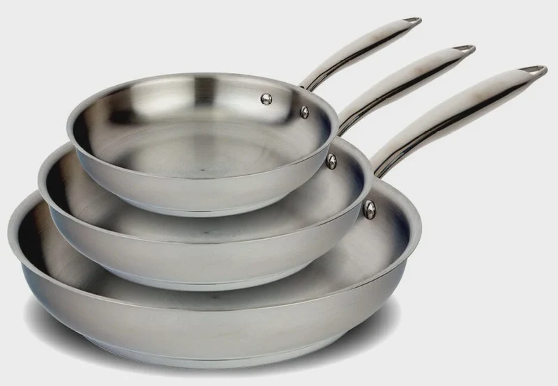 Meyer Accolade 3pc Stainless Steel Frying Pan Set