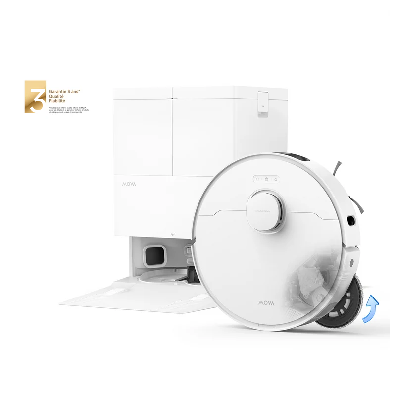 MOVA E50 Ultra Robot Aspirateur Blanc