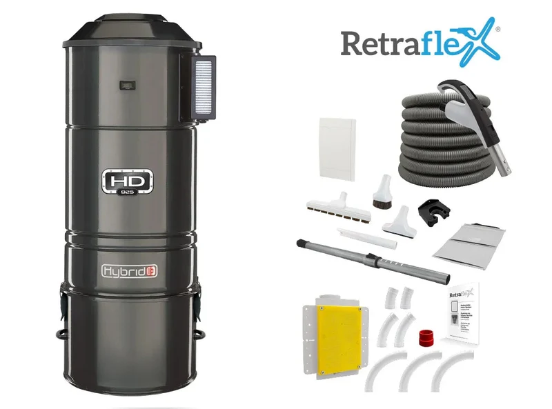 Heavy-Duty Central Vacuum HD925 + Retraflex System (1 Inlet Complete Package)