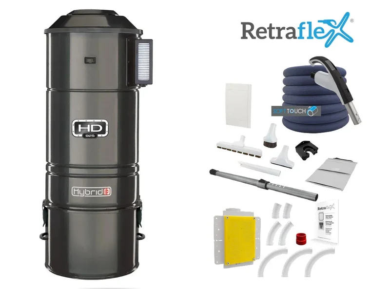 Heavy-Duty Central Vacuum HD925 + Retraflex System (1 Inlet Complete Package)
