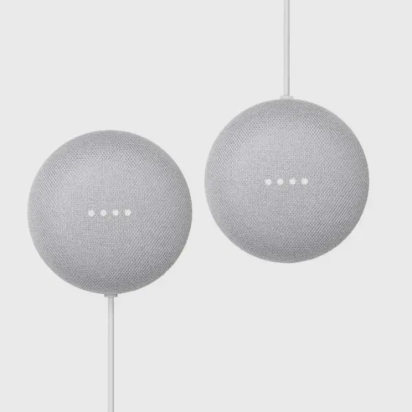 Google Nest Mini 2nd Generation, 2 Pack