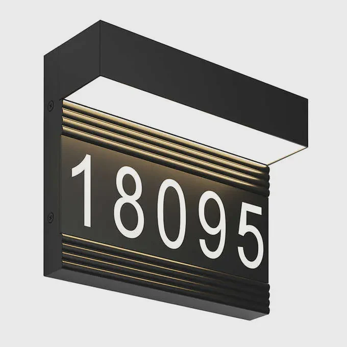 Artika Headline LED Wall Light Address Sign