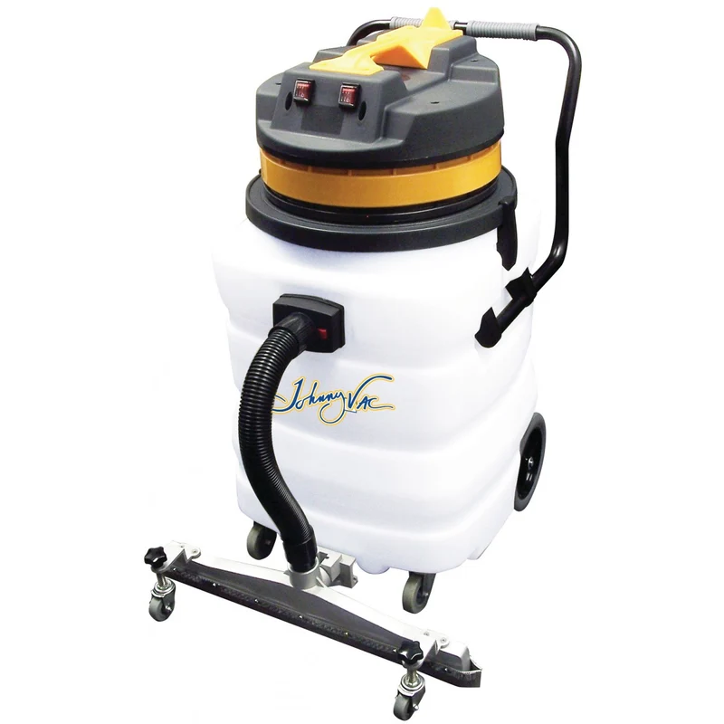 Aspirateur commercial sec et humide extra robuste - capacité de 85 L (22 gal) - 2 moteurs - racloir intégré - boyau de 3 m (10') - manchons en plastique et aluminium - brosses et accessoires inclus