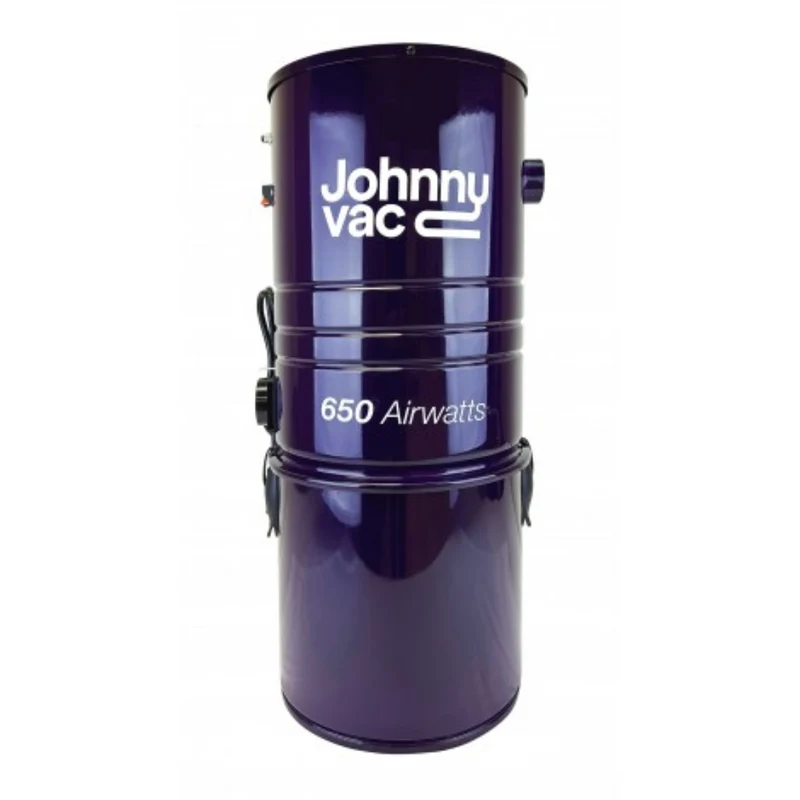Aspirateur central Johnny Vac - silencieux - 650 watts-air - capacité du réservoir 5 gal (19 L) - Support mural - filtre Microtex - sac HEPA
